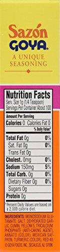 Goya Sazón Seasoning With Azafran, 3.52 Oz Box