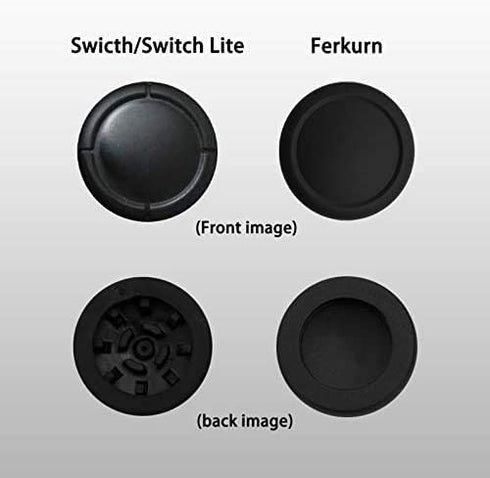 Ferkurn Joystick Replacement Cap Thumb Grip Compatible with Switch Joy-con Switch OLED& Switch Lite, Joycon Grip Button Stick Cover Controller 3D Analog Skin Replacement Part Repair Kit Accessories