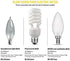 CarryBC Dimmable LED Candelabra Bulb Soft White , 2700k 40W Equivalent E12 Base LED Candle Bulbs, C35 Frosted Glass Torpedo Shape Bullet Top, 360 Degrees Beam Angle, Pack of 6 …