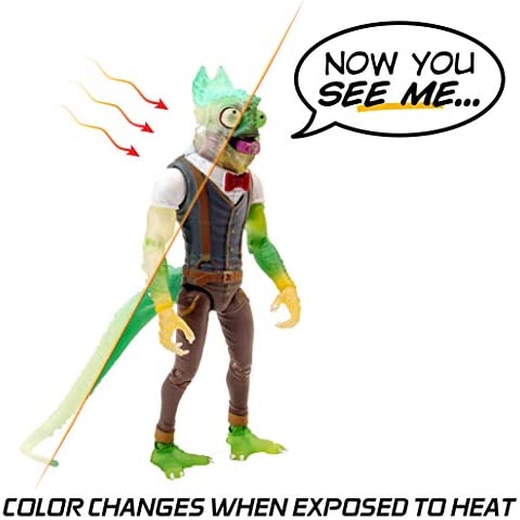 Alter Nation Sham Human Chameleon Alligator Hybrid Web Cartoon Dark Horse Comics Graphic Novel Action Figure with Thermal Color Changing Body & Mini Comic Book Great Gift for Kids 6 & Up