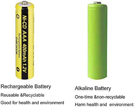 AAA Battery NiCd 1.2V Rechargeable Batteries for Garden Landscaping Solar Lights (10pc)
