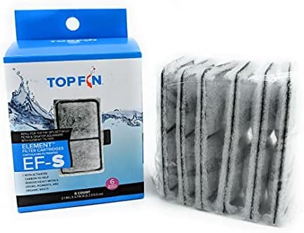 Top Fin EF-S Element Filter Cartridges (6 Count) for Fish Tank