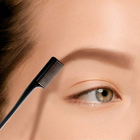 Yaomiao 12 Pieces Hair Edge Brushes Double Sided Edge Control Hair Comb Brushes Eyebrow Brush for Women Girls Natural Styling Hair Edge Brushes Combo Pack Smooth Comb Grooming 6 Random Color