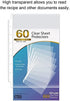 KTRIO Heavyweight Sheet Protectors for Mini 3 Ring Binder Clear Page Protector, 5.5 x 8.5 inch Plastic Sleeves for Small Binders, Paper Protector 7 Hole Top Loading, 60 Pack