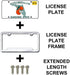 Prime Ave Stainless Steel License Plate Screws for Mercedes Benz (Extended Length)