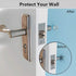 Adhesive Door Knob Bumper Pads- 18 PCS Small Clear Wall Protector Door Stopper Rubber Feet for Door Handle Cabinet Headboard Refrigerator Sound Dampening and 20 PCS Bumper Pads
