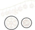Holiday Time Clear Snowflake Icicle Christmas Lights Set, 6', 6 Count, White Wire