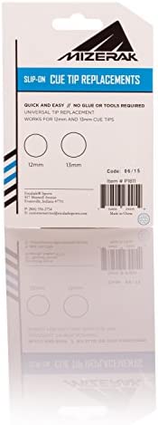 Mizerak Universal Cue Tip Replacements Compatible with 12mm and 13mm Cue Tips, No Glue or Tools Required