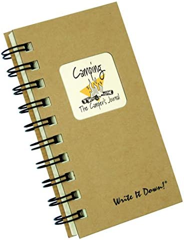 Camping, The Campers Journal - MINI Kraft Hard Cover (prompts on every page, recycled paper, read more...)