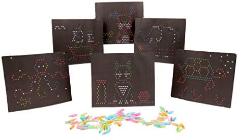 Lite-Brite Peg and Template Refill Pack, Light Up Drawing Board Accessories, LED Drawing Board Pegs with Colors, Toys for Creative Play, Light Toys for Kids Aged 4 +