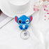 Cartoon Stitch Badge Reel Retractable ID Card Badge Holder with Alligator Clip Name Badge for Student Nurse Employee Coworker (BRL Stitch)