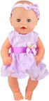 Fashion Doll Clothes 5 Set Complete Baby Doll Clothes for 12-14 Inch Doll Clothes with 12-14 Inch Reborn Baby Doll Clothes Accessories,My Life Doll Clothes,Our Generation Dolls Clothes