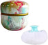 Topwon Body Powder Container with Powder Puff for Baby Women Talc Free Dusting Loose Powder Case Home Travel Powder Box (Colorful)