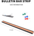 Corksidol Bulletin Bar Strip, Cork Board, 15" x 1", Classroom, Office, Cubicle, Aluminum Frame (Black)
