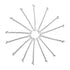 Dofash 5CM/2IN Waves Long Bobby Pins Silver Hair Pins for Women Mini Bobby Pins for Thick Hair Accessories for Women White Gray Hair 60 Count/Card