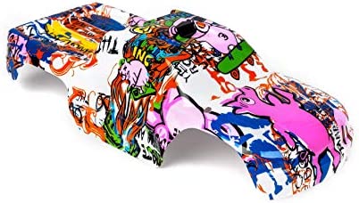 Compatible Custom Body Graffiti Pink Pig Style Replacement for 1/10 Scale RC Car or Truck (Truck not Included) ST-PIG-01