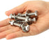 8 Sets 1/4-20 x 2-1/4" Hex Head Screws Bolts, Nuts, Extra-large and Thick Flat & Lock Washers, Fully Threaded, Stainless Steel 18-8, Bright Finish