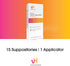 vH essentials Prebiotic PH Balanced Vaginal SuppositoriesBox, Original Version, 15 Count