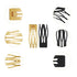 30 Pieces Double Grip Hair Clips Metal Snap Hair Barrettes for Women Girls Hair Making (Black)