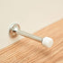 Premium Rubber Door Stop Stud Replacement Tips – Doorstopper Bumpers, Springe Hinge End Caps for Wall & Floor Protection – Universal Size (White)