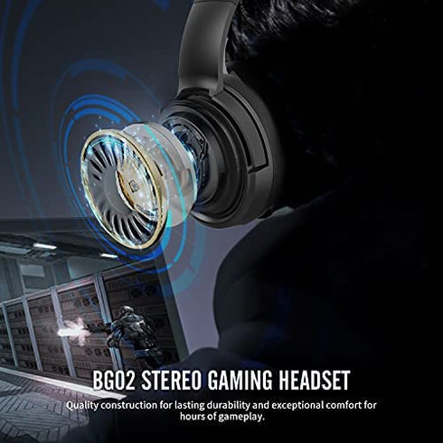 BINNUNE Gaming Headset with Microphone for PS4 Xbox One Series X/S PS5 PC Switch Playstation 4/5 Audifonos Gamer Game Headphones with Mic