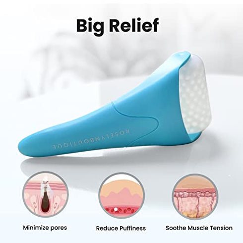 Ice Roller Cyrotherapy Reduce Wrinkles Puffiness Aging - Self Care Gifts for Women (Blue)