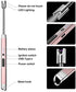Leejie Lighter Electric Lighter Candle Lighter Rechargeable USB Lighter Arc Grill Lighter with LED Lighting for Candle Camping BBQ (Rose Gold)