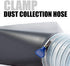 4 Inch Thumb Screw Key Adjustable 304 Stainless Steel Hose Clamps, Pipe Clamp, Worm Gear Clamps, Dryer Vent Clamp, Dust Collection, Automotive, RV Clamp 5 pack (4" Hose Clamp)
