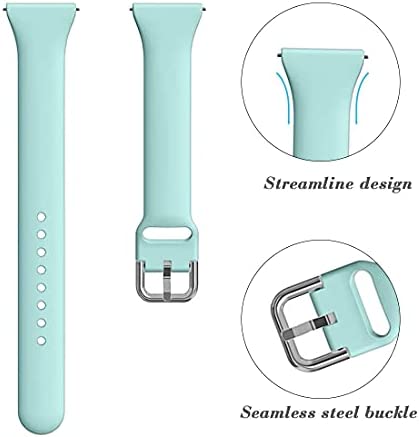 Compatible with Samsung Galaxy Watch 4 Band 44mm 40mm/Galaxy Watch 4 Classic 46mm 42mm Women Girls,Galaxy Watch Active 2 40mm 44mm,20mm Slim Smart Watch Bands for Galaxy Watch 3 41mm/Galaxy Watch 42mm