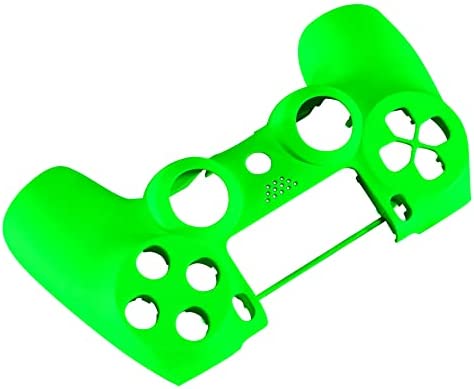 eXtremeRate Neon Green Soft Touch Custom Faceplate Shell Compatible with ps4 Slim Pro Controller CUH-ZCT2 JDM-040/050/055 - Controller NOT Included