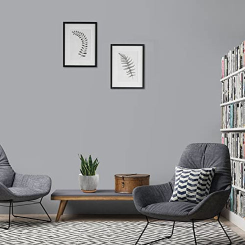 Caltero Solid Grey Contact Paper 15.7In×118In Matte Gray Wallpaper Grey Peel and Stick Wallpaper Waterproof Self Adhesive Vinyl for Wall Countertop Cabinet Shelf Home Decoration