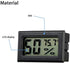 Veanic 4-Pack Mini Digital Electronic Temperature Humidity Meters Gauge Indoor Thermometer Hygrometer LCD Display Fahrenheit (?) for Humidors, Greenhouse, Garden, Cellar, Fridge, Closet