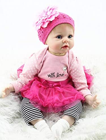 Pedolltree Reborn Baby Dolls Clothes Baby Girl Clothing Tutu Skirt Outfit Sets for 20- 23 Inch Reborn Doll Accessories