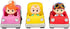 CoComelon Vehicle Toys, 3 Pack - JJ, Tomtom & YoYo with School Bus, Fire Truck & Ice Cream Truck - Officially Licensed - Gift for Toddlers and Kids Ages 2+