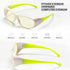 AHT Fit Over Blue Light Blocking Glasses Computer Reading/Gaming Glasses for Women Men, Fitover Eyewear Anti Eyestrain & UV Glare Oversized Eyeglasses