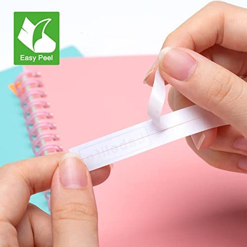 Labelife 6-Pack Label Maker Tape Replacement for Brother TZe231 Ptouch Tape TZe Label Tape 12mm 0.47 Inch Laminated White Label Maker Tape TZe-231 for P Touch PT-D210 PTH110 PT-D220 PTD600, 26.2 Feet