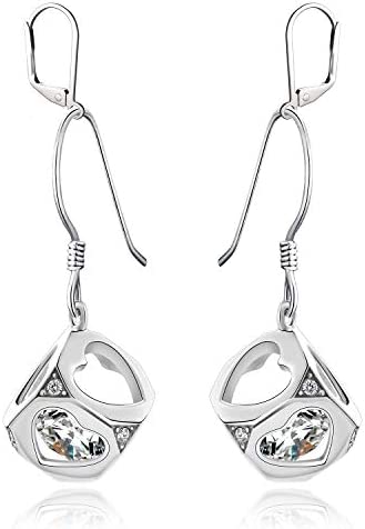 100pcs Hypoallergenic Earring Hooks, Leverback Earwire, Sterling Silver Plated Brass CF195-19mm Long