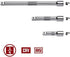 Powerbuilt 1/4" Drive Extension Bar Set, 3 Piece, Includes 2, 3, and 6 Inch Extensions, Use Ratchet to Reach, Non-Slip Grip 640842