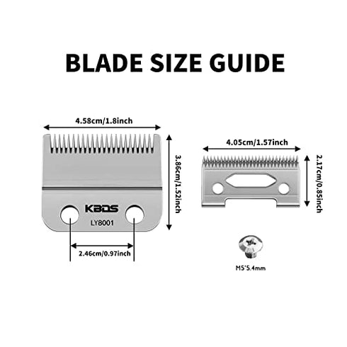 KBDS Professional Replacement Clipper Blades,Precision 2 Holes Adjustable Hair Clipper Parts Blade for Wahl Clippers,Wahl 5-Star Senior, Magic Clip, Reflections Senior