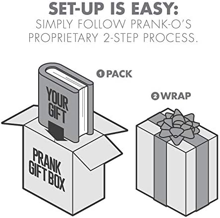 Prank Pack, Pet Sweep Prank Gift Box, Wrap Your Real Present in a Funny Authentic Prank-O Gag Present Box, Novelty Gifting Box for Pranksters