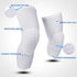 uunumi Basketball Knee Pads for Youth Adult,Crashproof Long Leg Knee Sleeve Brace Volleyball Football Cycling Wrestling Protector Gear for Kids Girls Boys Women Men (White, Small)