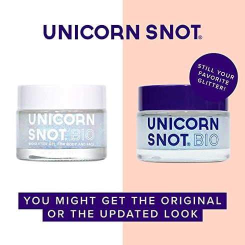 Unicorn Snot Biodegradable Holographic Glitter Gel - Vegan Hair, Face & Body Glitter - Christmas Gifts Ideas, Stocking Stuffers, Christmas Glitter Makeup for Holiday Face Paint - 1.7oz (Bio Galaxy)