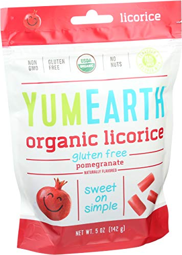 YummyEarth Organics Soft Eating Licorice, Pomegranate, 5 Ounce (00268674)