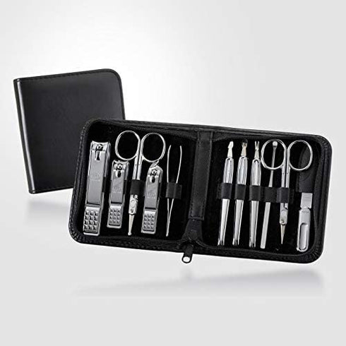 Korean Nail Clippers! World No. 1 Three Seven (777) Travel Manicure Pedicure Grooming Kit Nail Clipper Set (11 PCs). MADE IN KOREA, Since 1975