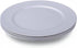 Silver Charger Plates, Round Dinner Charger with Beaded, 13 Inch Plastic Plate Chargers for Wedding, Table Decor, Set of 6