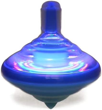 Hanukkah Musical Light-Up Dreidel Spinning Tops Set, Plays 2 Classic Hanukkah Songs, Assorted Colors (2-Pack)