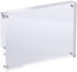 Acrylic Photo Frame 5x7 inches, Free Standing Desktop Double Sided Magnetic Picture Display, 10 + 10MM Thickness Clear Magnet Photo Frame with Microfiber Cloth, Gift Box Package