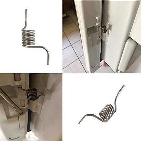 (Pack of 2) Refrigerator Door Spring for LG Electronics MHY62044106 Heavy Duty Steel Compatible With LFX28978ST LFX28968SB LFX28968ST LFX31945ST LMX31985ST LFX25978SB LFC25765ST LFX25978SB