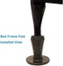 Home's Place Bed Frame Feet Replacements, Steel Stem Plastic Bed Frame Feet to Replace Wheels. Heavy Duty Bed Frame Glide Legs. Set of 4