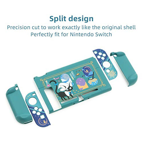 GeekShare Protective Case Slim Cover Case Compatible with Nintendo Switch and Joy Con - Shock-Absorption and Anti-Scratch -- Alchemy Cat